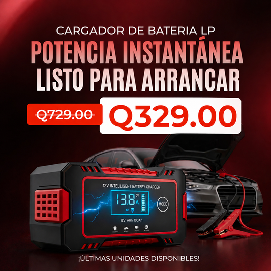 Cargador Inteligente de Bateria Para Carro